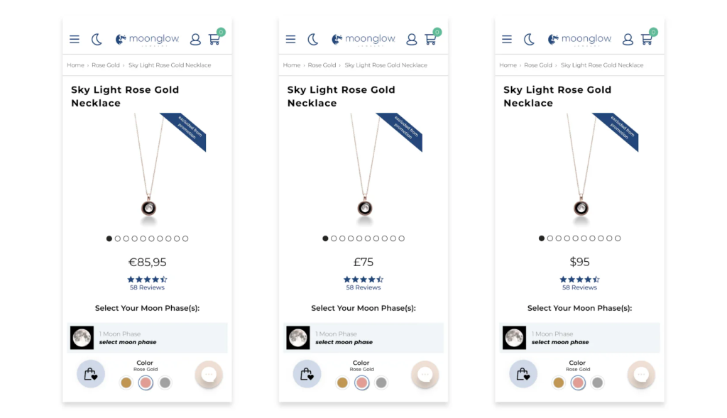 example of currency change