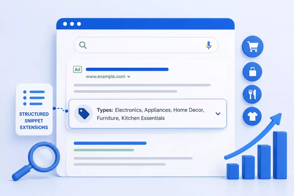Google Ads Structured Snippet Extensions
